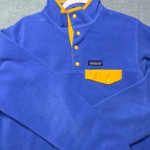 Patagonia Pullover Purple And Yellow